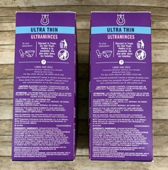 2 X Poise Fresh Protection Ultra Thin Pads Light Absorbency Level 3 (28 EA)