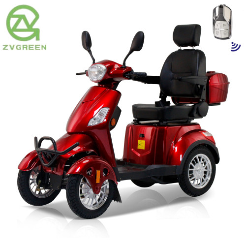 4 Wheels Heavy Duty Senior Mobility Scooters 500lbs 800W 31miles 15mph