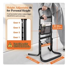 Sit Stand Assist Aid for Elderly, Height-Adjustable Support