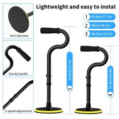 Standing Assist Devices Mobility Aids Help Get Up Floor Seniors Matte Black