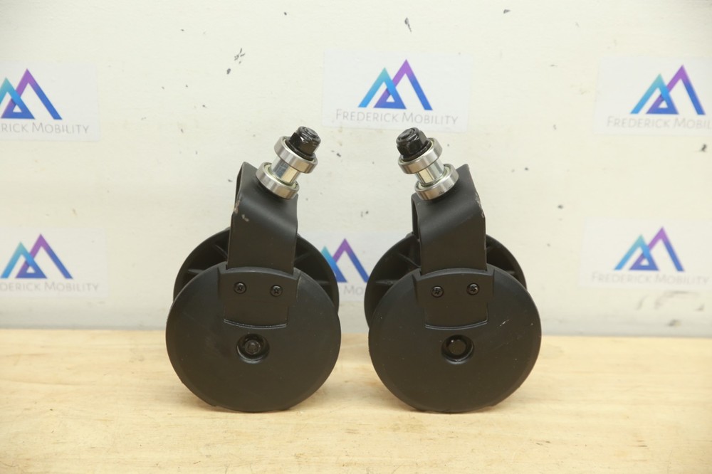 PAIR 6″ Caster Wheel Tire FORKS for Quantum Edge 3 / Q6 2.0 Power Chairs