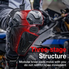 Motorcycle Knee Pads EU CE Level 1 Certified Adjustable TPU Protective Gear