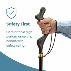 Walking Stick Aluminium Lightweight Easy Folding Metal Non-Slip Adjustable Cane