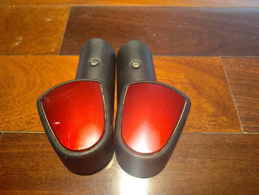 FRONT CASTER CAP COVERS SHROUDS RED PLASTIC JAZZY SELECT 6 POWER WHEELCHAIR PART