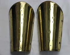 Mens Brass Medieval Spartan Arm Guards One Size Fits Most Brass Rustic