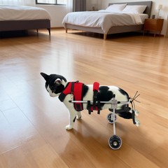 2-Wheel Adjustable Cat Wheelchair Lightweight For Back Legs Disabled Injured Pet