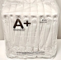 AbsorbencyPlus Level 4 HIGH ABSORBENCY Adult Diapers, Size Regular, Case of 32