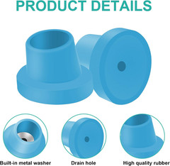 4 Pcs Replacement Feet for Bath Chair Shower Chair Leg Caps Heavy Duty Replaceme