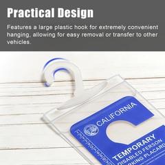 4 PCS Handicap Placard Holder – Ultra Transparent Disabled Parking Permit Pla…