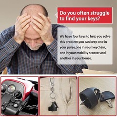 Replacement Mobility Scooter Spare Start On/Off Ignition Switch 2 Keys FOR-PRIDE