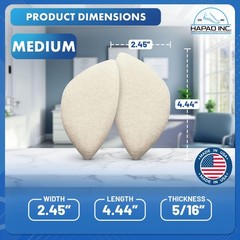 HAPAD Scaphoid Pads for Men & Women, Medium (Pack of 1) – Medium, White