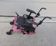 Quickie 2 Lite 14″ x 18″ Manual Folding Wheelchair – Pink