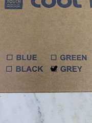 Cool Touch Comfort Seat Cushion NIB Blue Star Trading Gray Foam