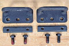 Pair Quantum Q6 Edge TIE DOWN BRACKETS WITH HARDWARE Track Insert Anchors
