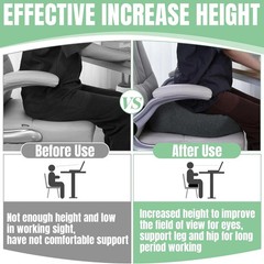 Extra Thick Chair Cushions for Office,6 in Breathable Adult Booster Seat for Car