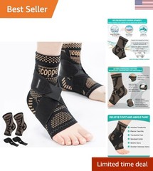 High-Quality Copper Compression Sleeve for Ankle Pain Relief – Active Lifestyle