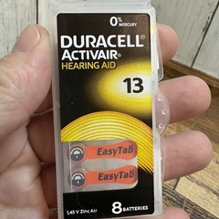 8-pk #13 Duracell Size 13 Hearing Aid Batteries PR48 1.45V Zinc Air EXP: 9/2027