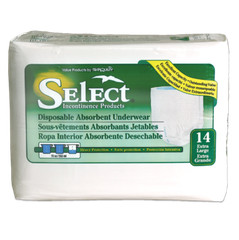 Tranquility Select Adult Absorbent Underwear XL 42-65in Heavy Absorbency 56/Case