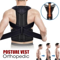Adjustable Upper Back Shoulder Support Posture Corrector Corset Spine Brace Belt