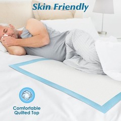 100 Count 22” x 22” Super Absorbency Disposable Underpads, Leakproof Quick Dr…