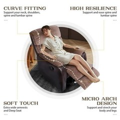 BROWN – BED BATH & BEYOND TACKSPACE MANUAL RECLINER CHAIR