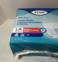 56 Count Tena Pro Skin Super Large Incontinence Underwear Unisex Briefs W/Tabs