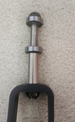 Quickie Iris Tilt in Space Front Caster Assembly 5.5″ PR1MO w/ Bearings VGC
