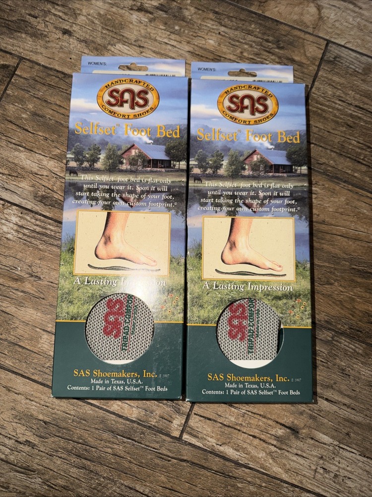 2X SAS SELFSET FOOT BED WOMENS SIZE 9 M FREETIME AERO MIST BRAND NEW 2 Pair