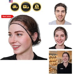 Disposable Honeycomb Nylon Hair Nets | Breathable | 1,000 Count [BLACK | BLUE…