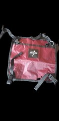 Medline Rollator Front Storage Bag Burgundy Nylon Adjustable Straps Hook & Loop