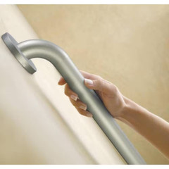 Home Care 18 In. X 1-1/4 In. Concealed Screw Grab Bar with Securemount in Peened