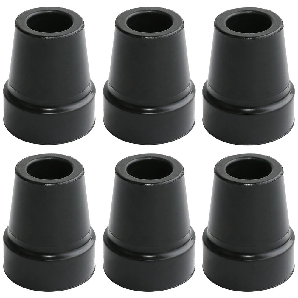 Amzlike Replacement Rubber Cane Tips 6 pcs 3/4 Inch for Canes, Walking Sticks, a