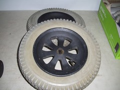 Jazzy 1100 1120 1122 Drive Wheels 3.00-8 Tires Good Tread Good Tubes