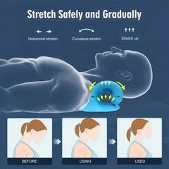 Portable Gravity Cervical Neck Massage Pillow Trigger Point Correction Support