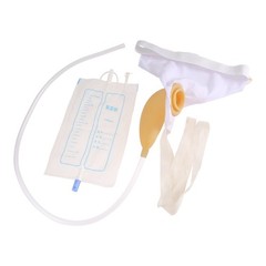 1000ml Men Male Wearable Urinal Urine Bag Collector Toilet Travel Medical Rubber