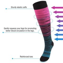 Plus Size Knee High Compression Socks Men Women Medical Stockings XXL-4XL CFR