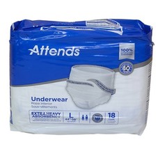 Attends 2 pk Extra Heavy Absorbency Underwear Diapers L 44″-58″ 36 Count