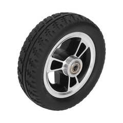 6in Solid Wheel Light Sturdy Aluminum Alloy Hub Replacement For Wheelchair Use