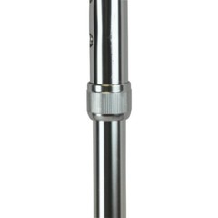 Blue Jay Silver Round Handle Cane W/ Vinyl Comfort Grip Sturdy & Stylish Support