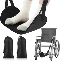 2PCS Wheelchair Leg Rest Foot Sling Adjustable Footrest Hammock Replacement