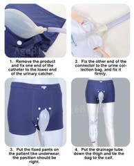 Male Urine Bag Underwear Men Urinal Portable Pee Bag Pee Catheter Holder Upgrade