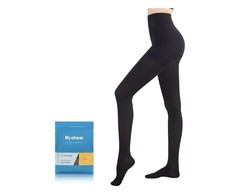 Myshear Medical Compression Pantyhose for Women Men Compression Tights – Large