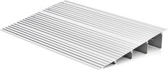 4″ Rise Aluminum Entry Door Threshold Ramp, Non-Slip for Wheelchairs, Rollators