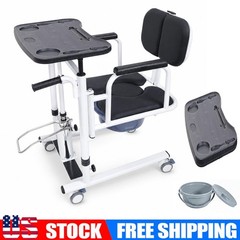 Patient Lift Transfer Chair for Home 6 IN 1 Hydraulic Patient Lift Nursing Chair