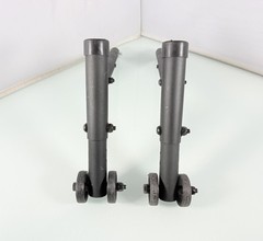 Ki Mobility Focus CR Anti-Tip Assembly Bars (PAIR) Wheelie Bar Stoppers – Black