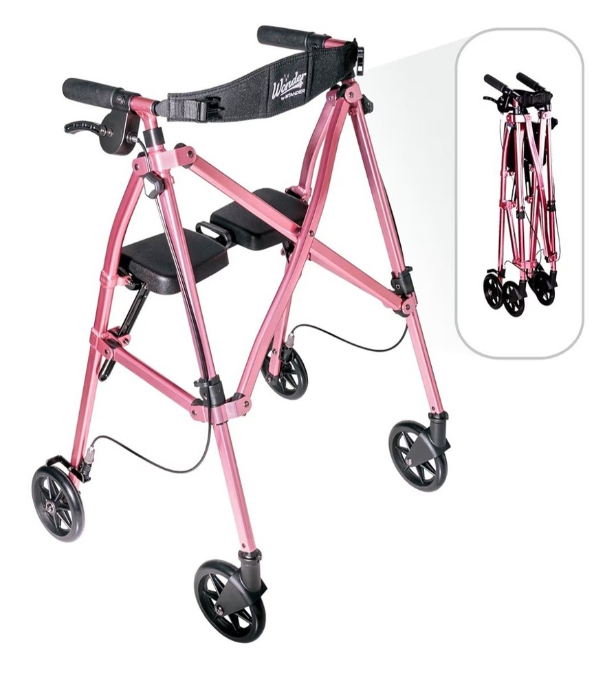 Stander Saver Space Saving Rollator Walker Lightweight Foldable Standard Size