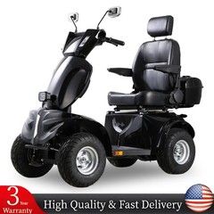 1000W Four-Wheel Mobility Scooter Heavy Duty All-Terrain Electric Scooter 600lbs