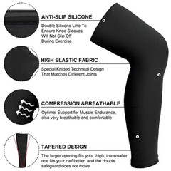 8 Pcs Knee Brace Undersleeve Knee Sleeve for Under Brace Closed Patella Knee …