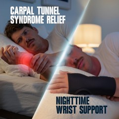 ComfyBrace 2 PACK Nighttime Pain Relief Wrist Brace for Carpal Tunnel Tendonitis
