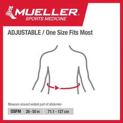 MUELLER Sports Medicine Adjustable Lumbar Back Brace with Removable Pad, Back Pa